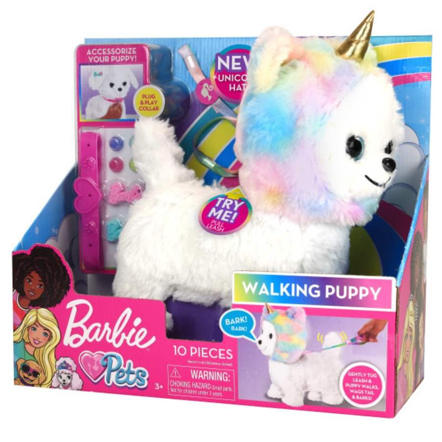 Barbie Walking Puppy & Accessories