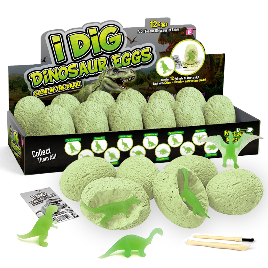 Dino Dig Egg With Glow In The Dark Dino