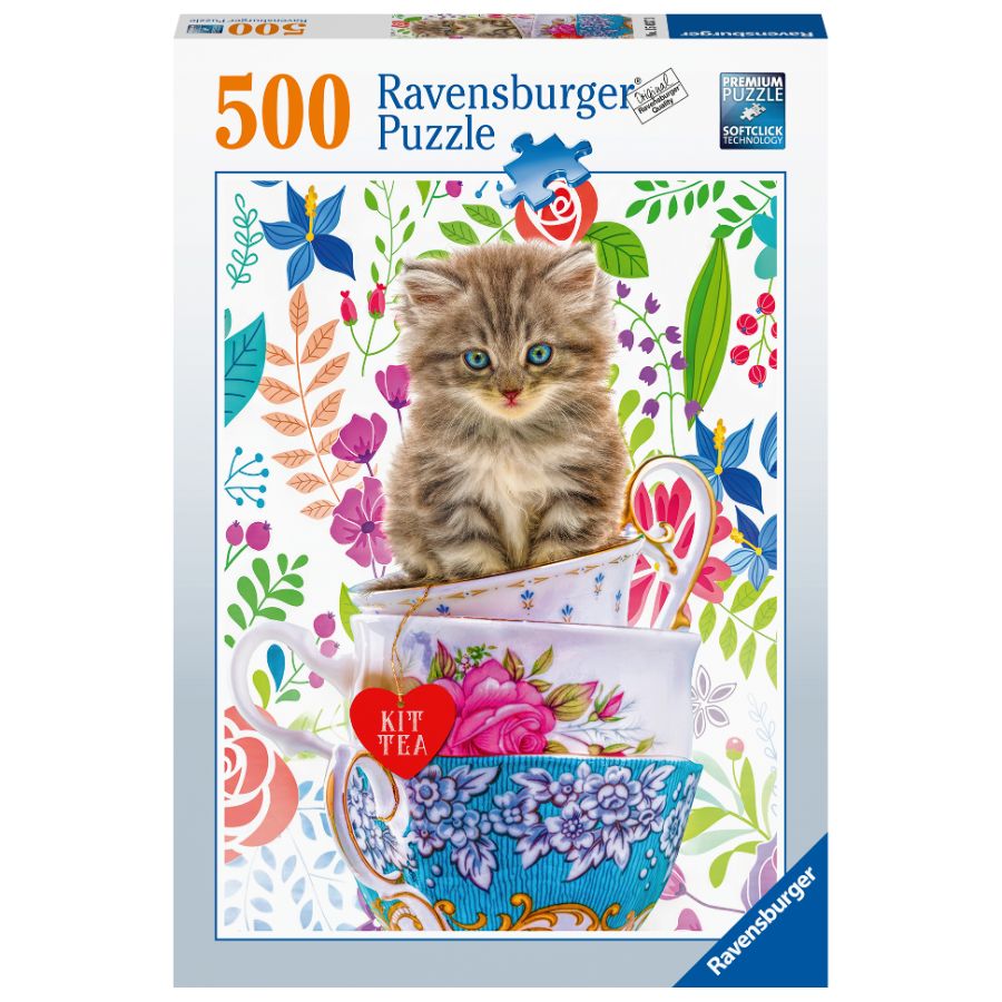 Ravensburger Puzzle 500 Piece Kitten In A Cup