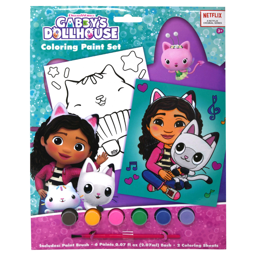 Gabbys Dollhouse Poster With Paint Craft Kit