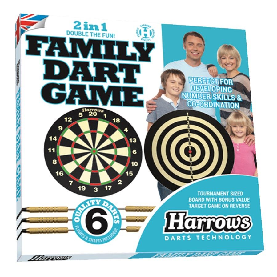 Harrows Family Dart Board 2 In 1