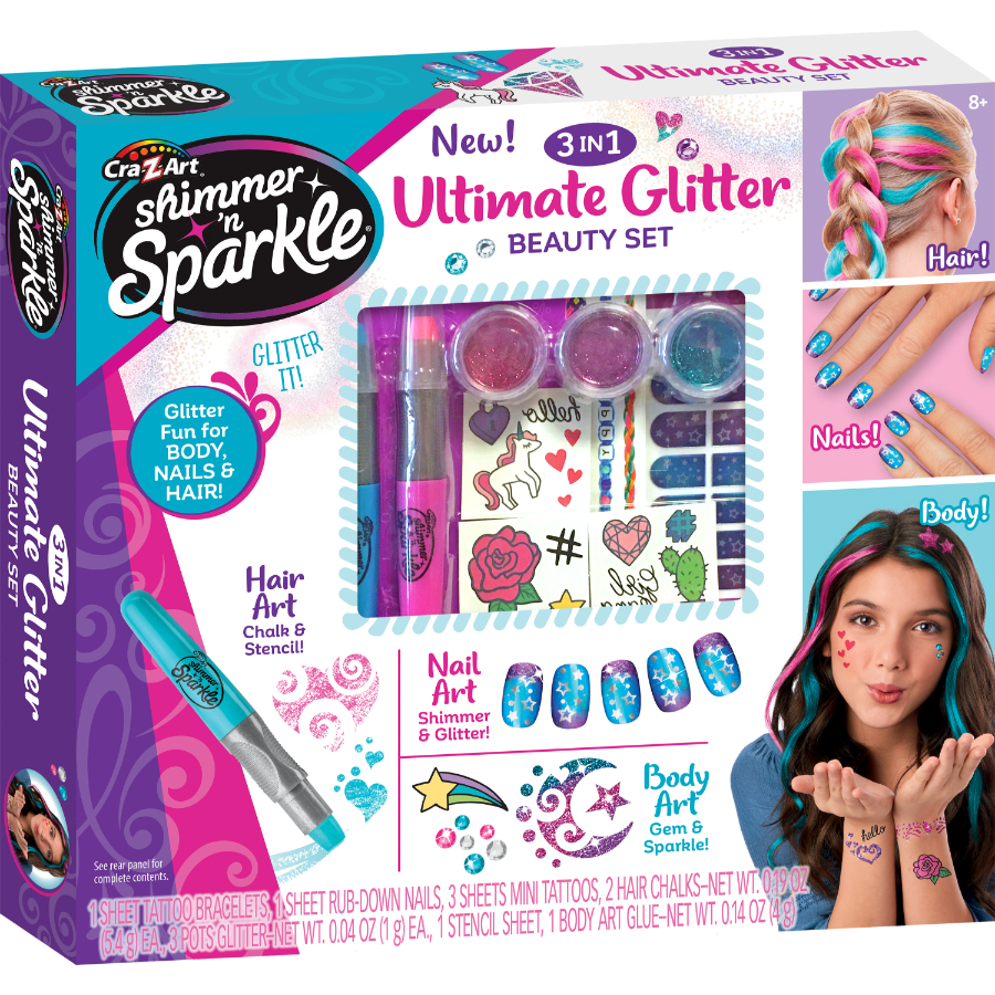 Shimmer N Sparkle Glitter Beauty Set