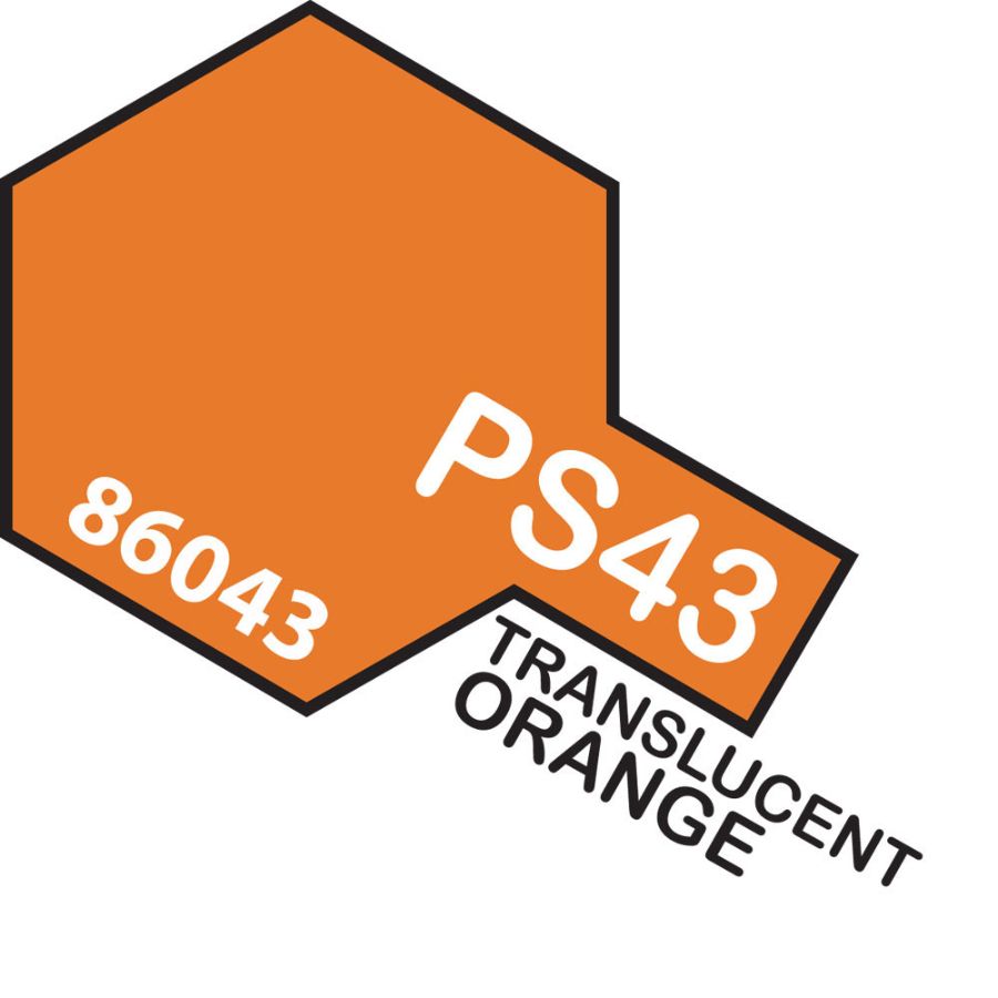 Tamiya Spray Polycarb Paint PS43 Translucent Orange