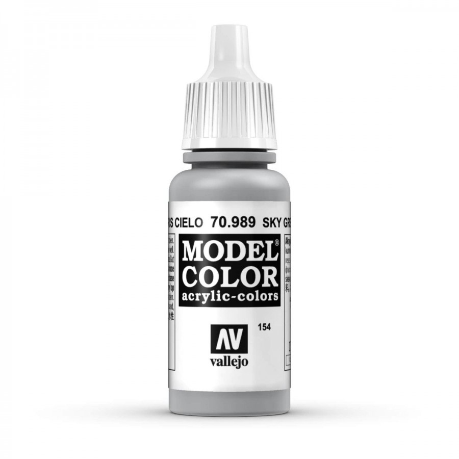 Vallejo Acrylic Paint Model Colour Sky Grey 17-18ml