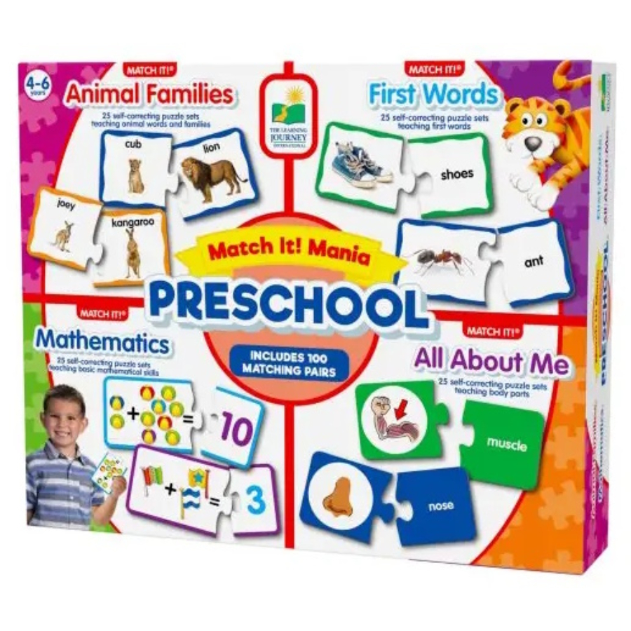 The Learning Journey Match It Mania Preschool Pack With Four Match It Games