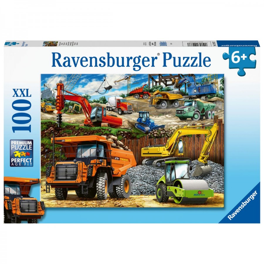 Ravensburger Puzzle 100 Piece Construction Vehicles