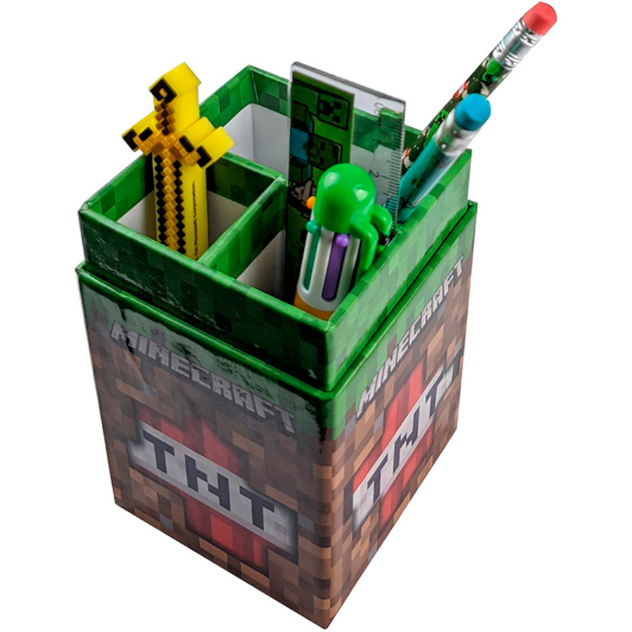 Minecraft Desk Caddy & Stationery