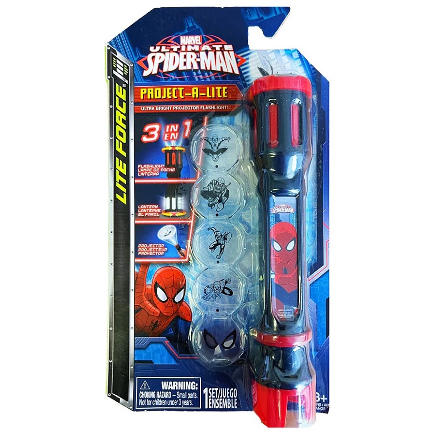 Spider-Man Project-A-Lite 3 In 1 Flashlight Lantern & Projector