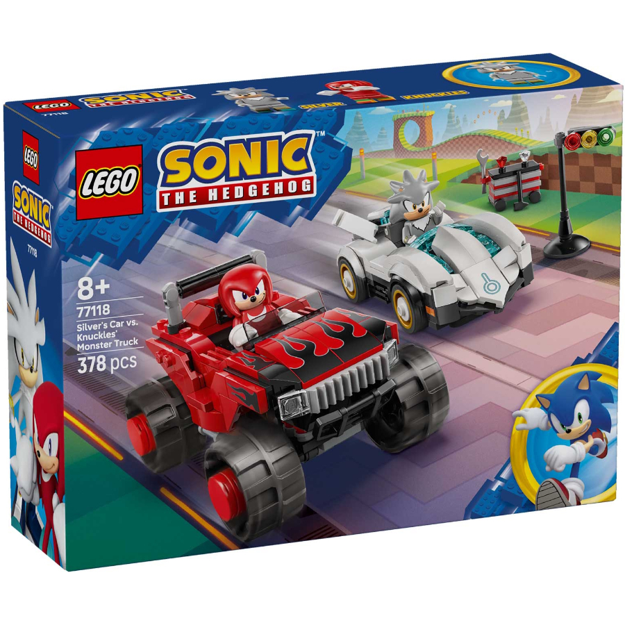 LEGO Sonic The Hedgehog Silvers Car Versus Knuckles Monster Truck
