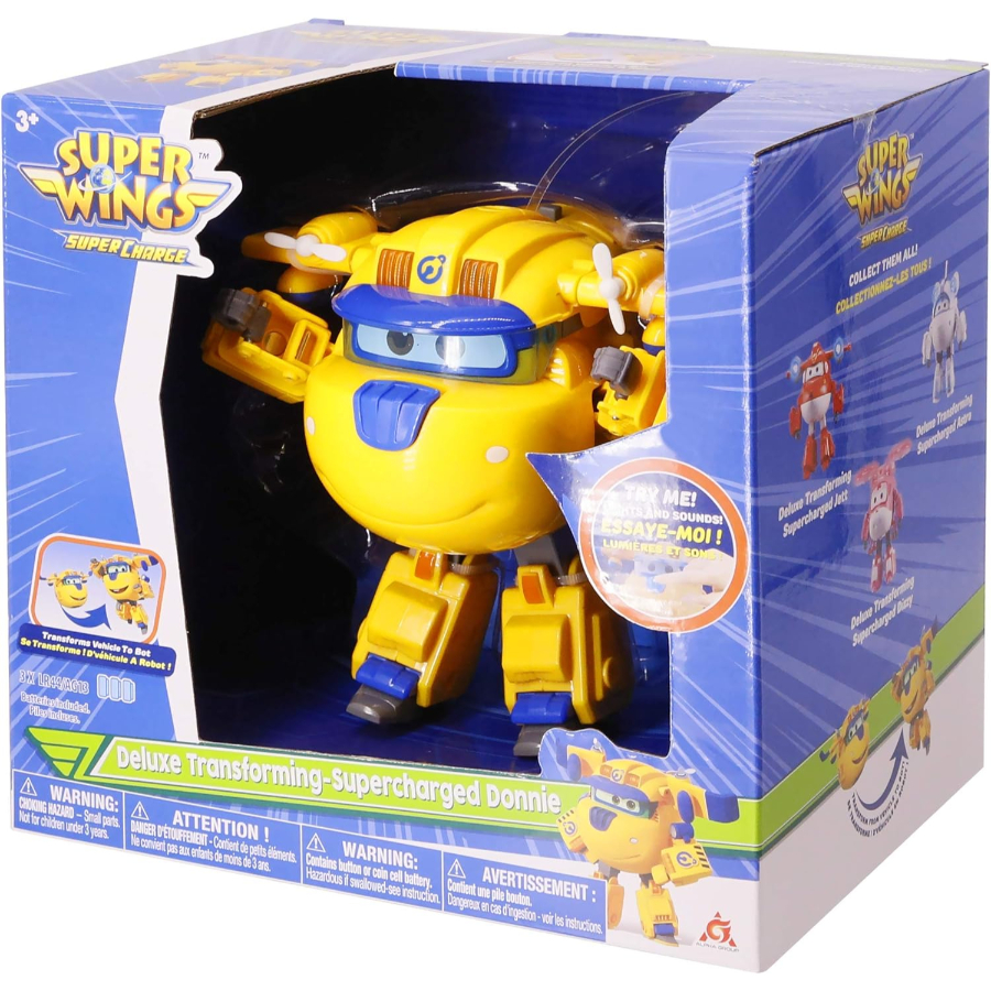 Super Wings Deluxe Transforming Supercharged Donnie