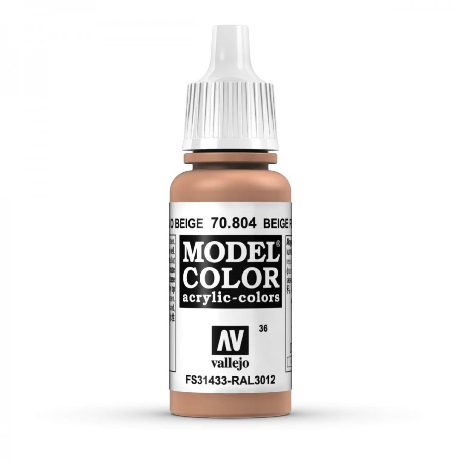 Vallejo Acrylic Paint Model Colour Beige Red 17ml