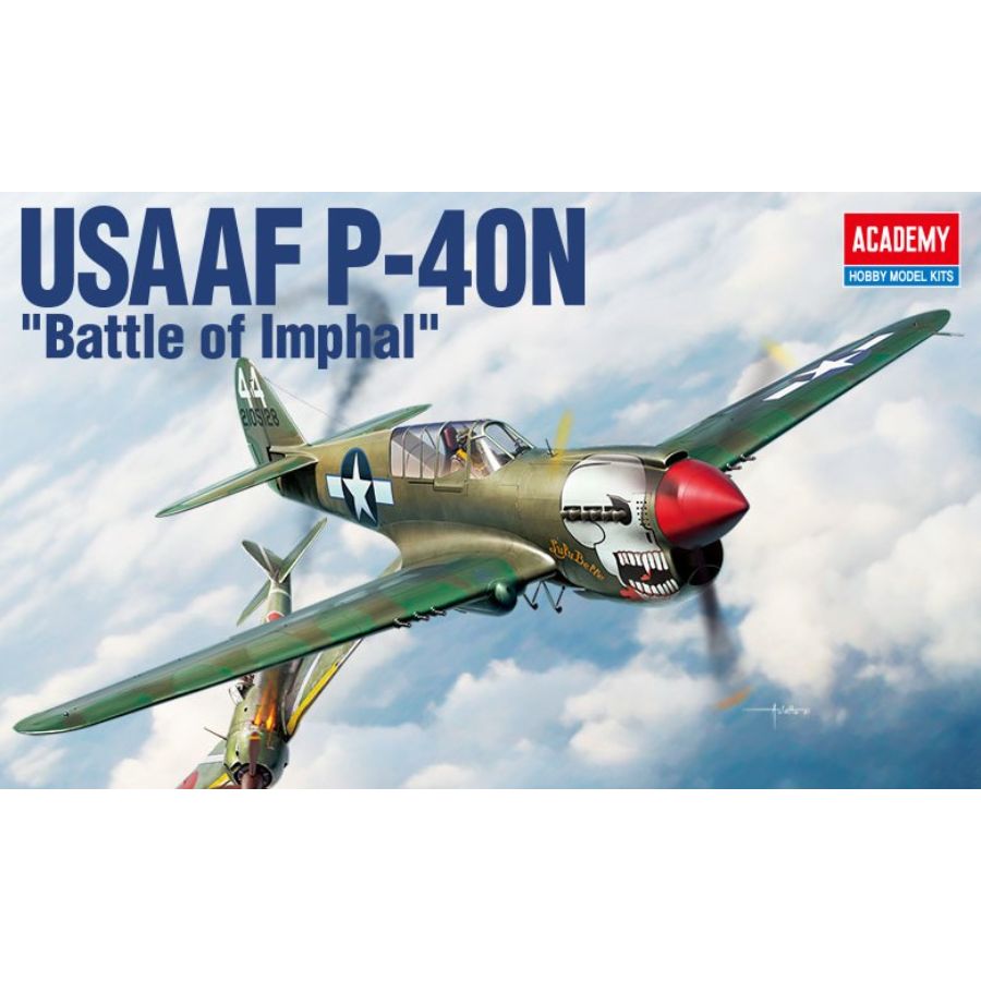 Academy Model Kit 1:48 USAAF P-40N Warhawk Battle of Imphal Aus Decals