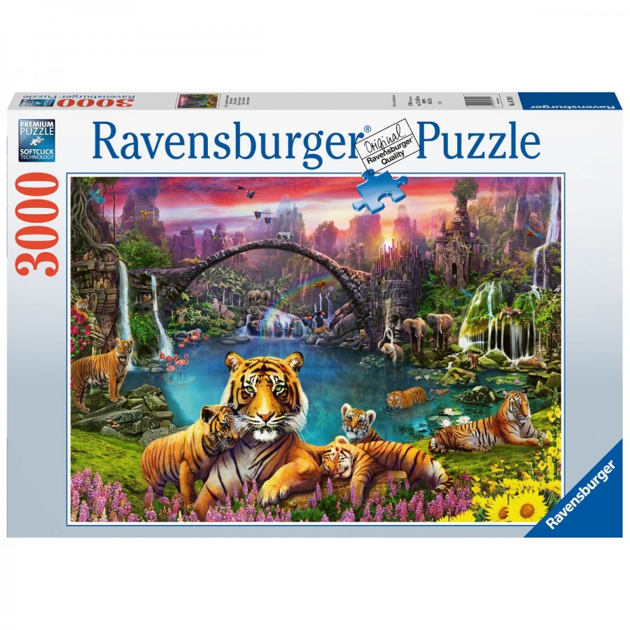 Ravensburger Puzzle 3000 Piece Tigers In Paradise