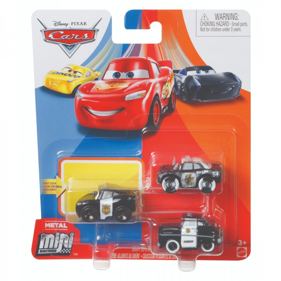Disney Cars Mini Racers 3 Pack Assorted