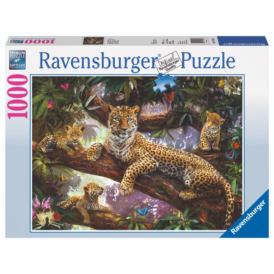 Ravensburger Puzzle 1000 Piece Leopard Family