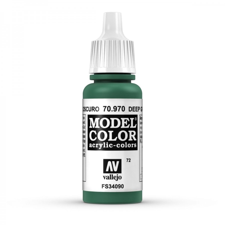 Vallejo Acrylic Paint Model Colour Deep Green 17ml