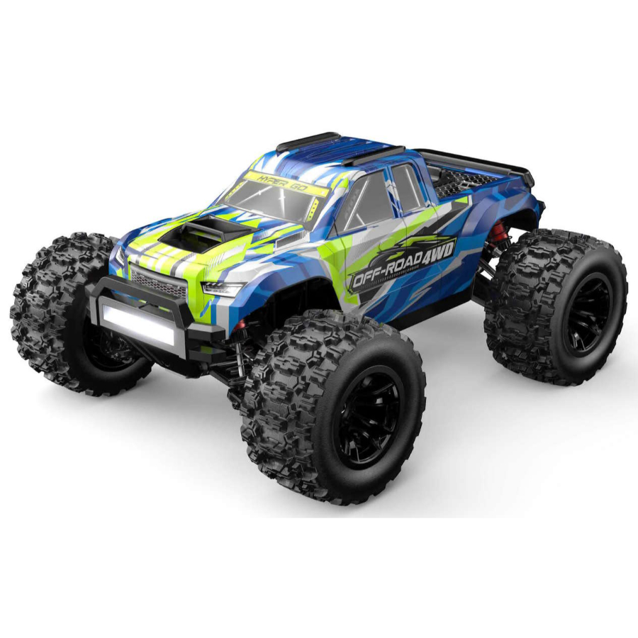 MJX Radio Control 1:14 Hyper Go 4WD Hobby Truck Brushless Blue