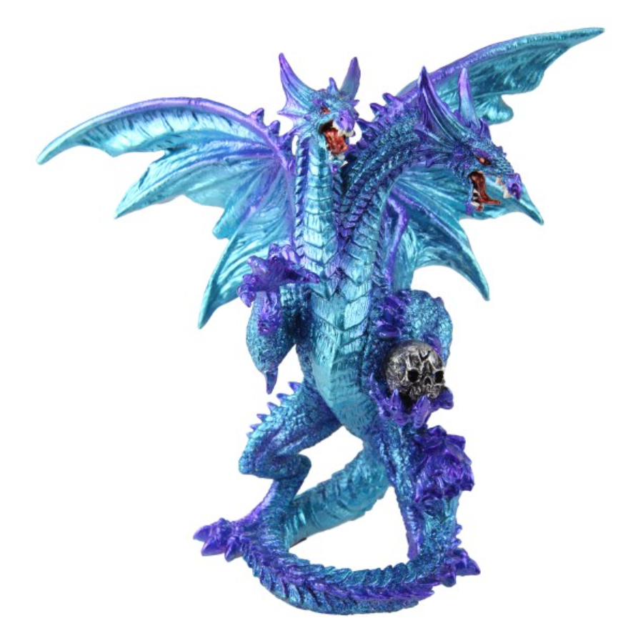 Dragon Electric Blue Twin Head 21cm