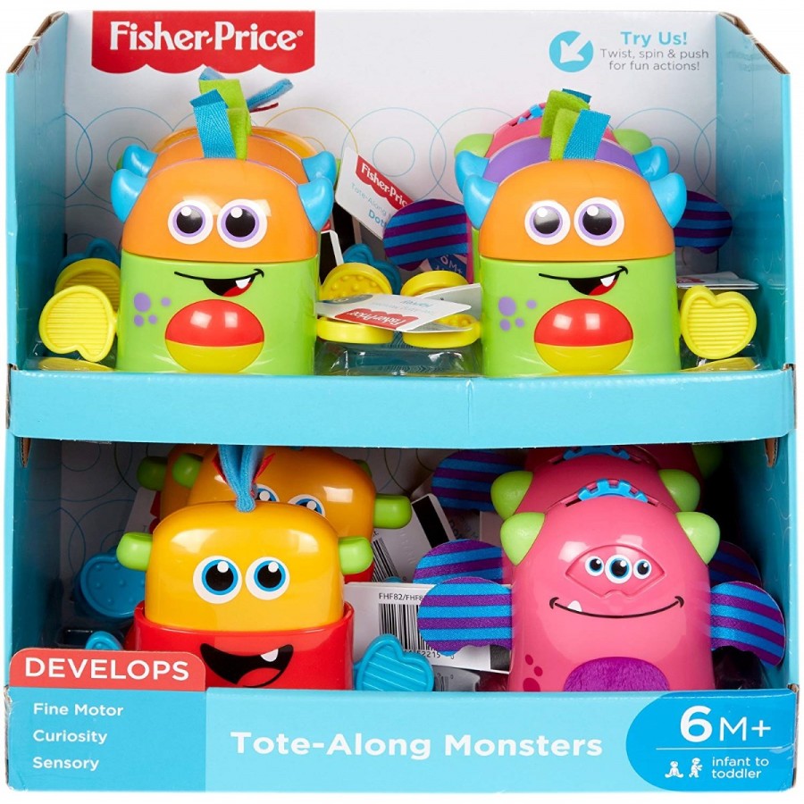 Fisher Price Tote Along Monsters Assorted