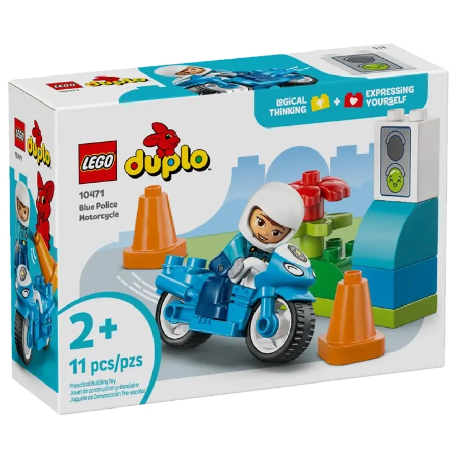 LEGO DUPLO Blue Police Motorcycle