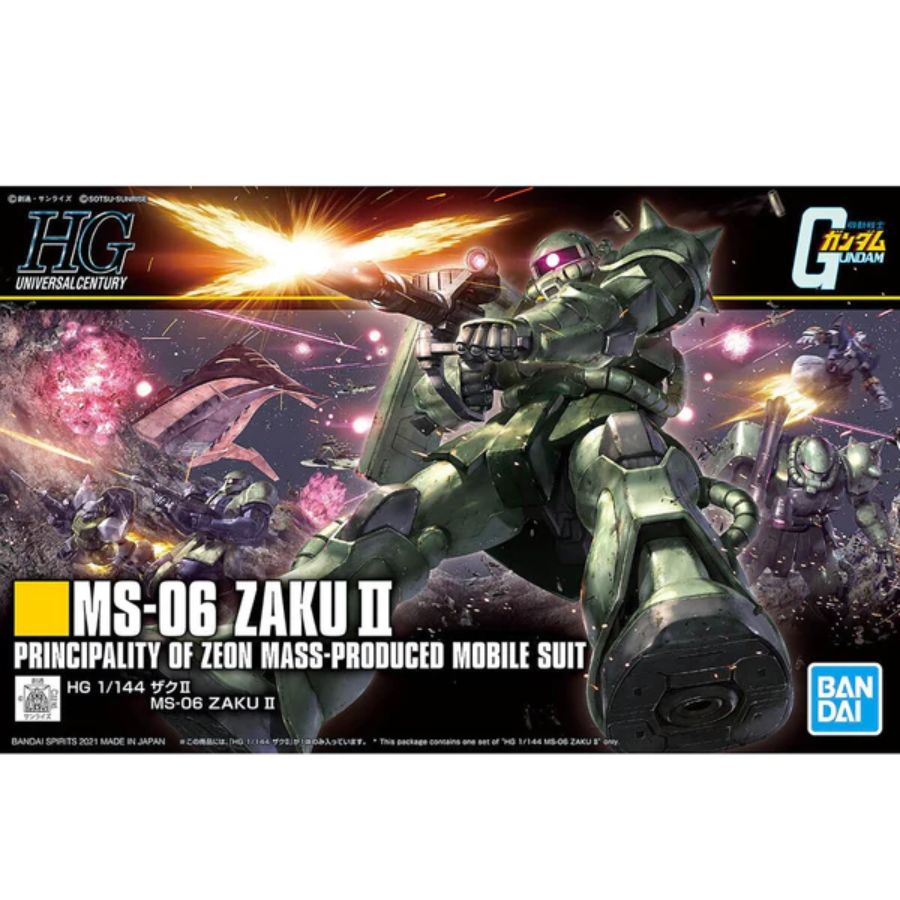 Gundam Model Kit 1:144 HG MS-06 Zaku II