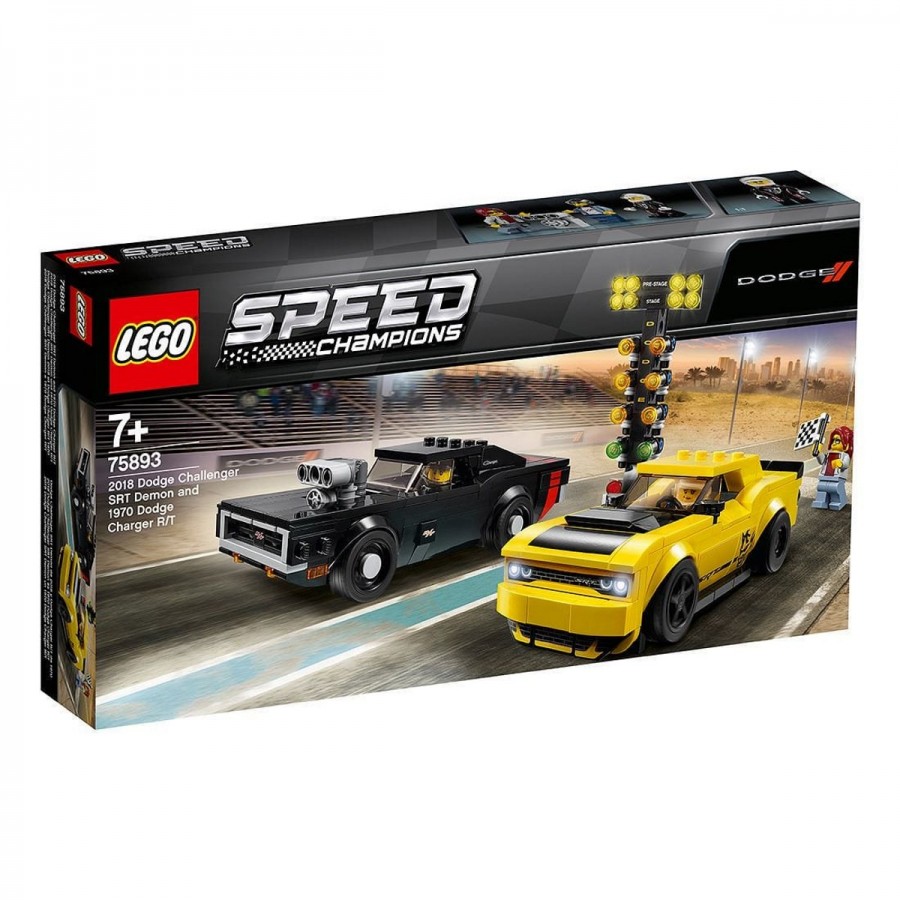 LEGO Speed Champions 2018 Dodge Challenger SRT Demon & 1970 Dodge Charger RT