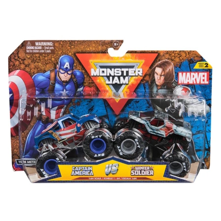 Monster Jam Vehicle Marvel Licensed 2 Pack 1:64 Assorted