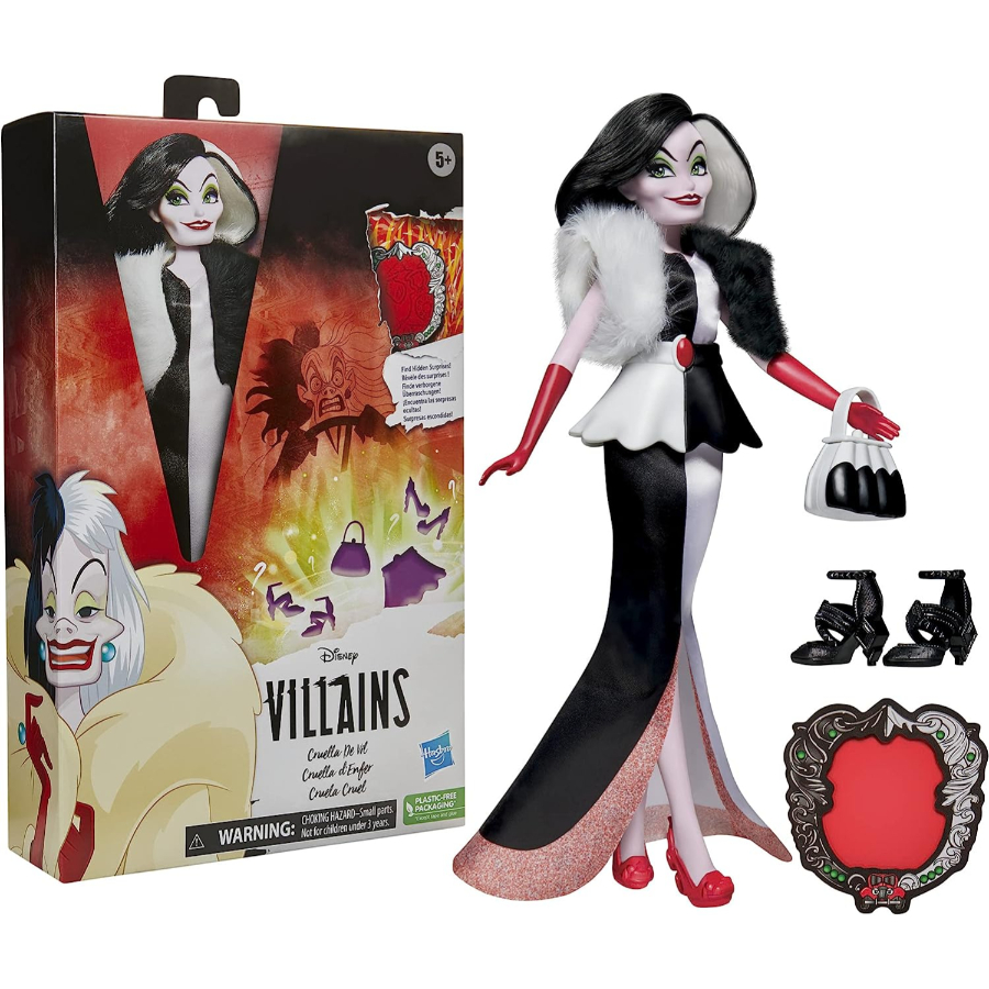 Disney Villains Cruella De Vil Doll & Accessories