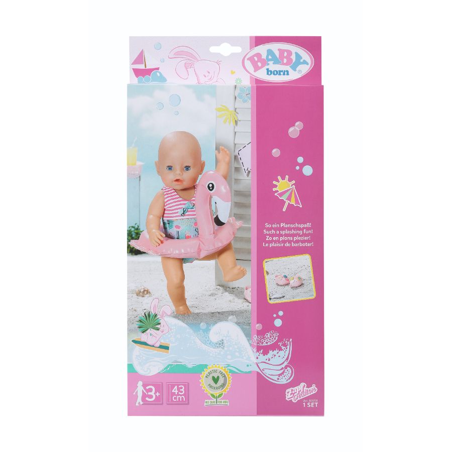 Baby Born Holiday Swim Fun Set For 43cm Doll
