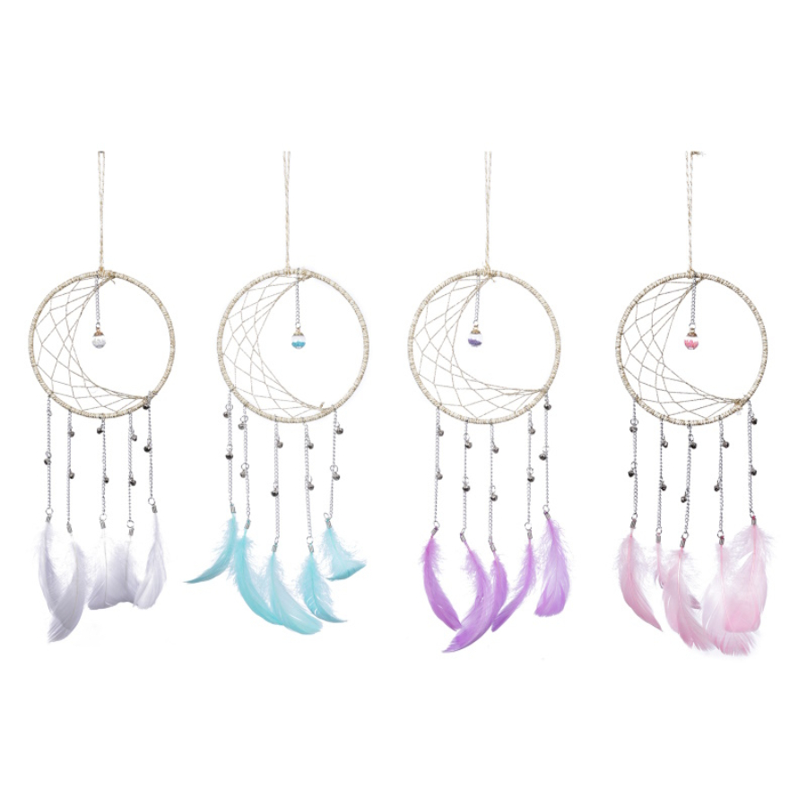 Dream Catcher Moon With Wishing Ball 15cm Assorted