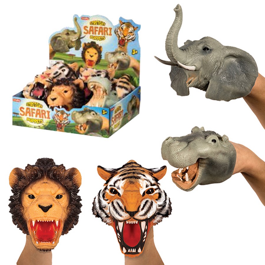 Schylling Safari Hand Puppets Assorted