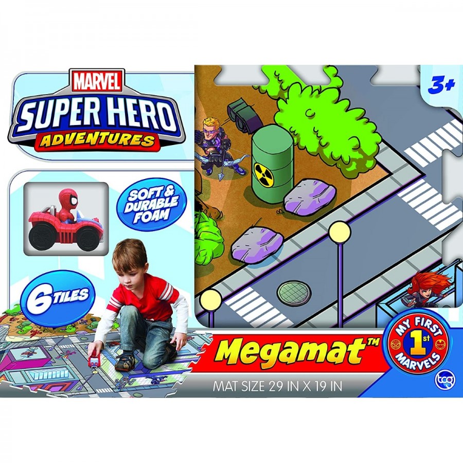 Marvel Super Hero Megamat & Vehicle Assorted