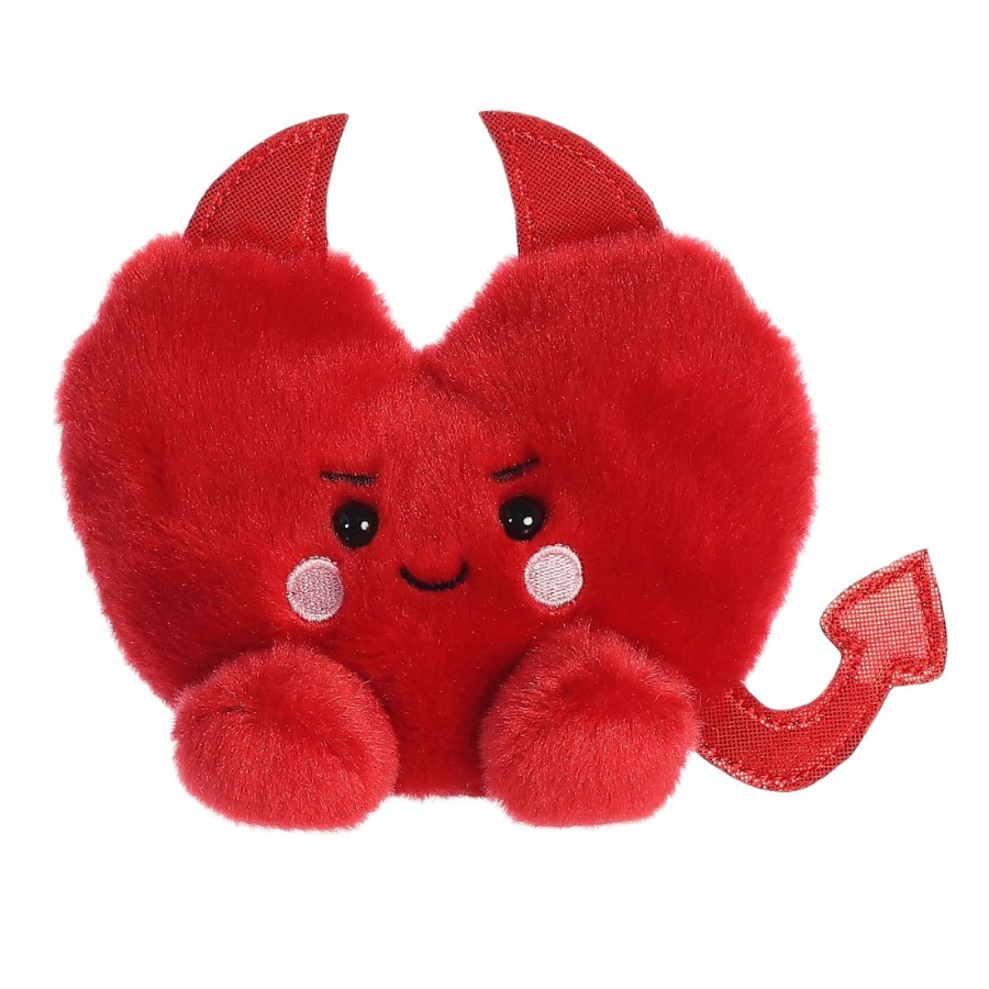 Palm Pals Plush 13cm Devil Heart