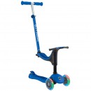 Globber 4 In 1 Go Up Sporty Scooter With Light Up Wheels Blue