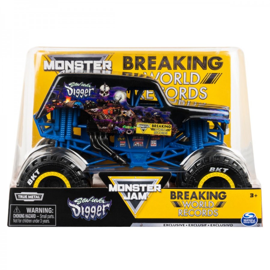 Monster Jam Vehicle Diecast 1:24 Breaking World Records Assorted