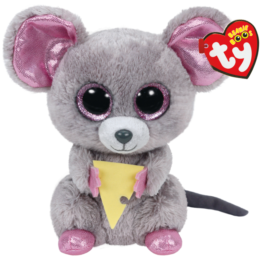 Beanie Boos Regular Plush Squeaker The Mouse With Cheese