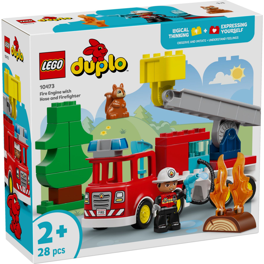 LEGO DUPLO Fire Truck With Hose & Firefighter