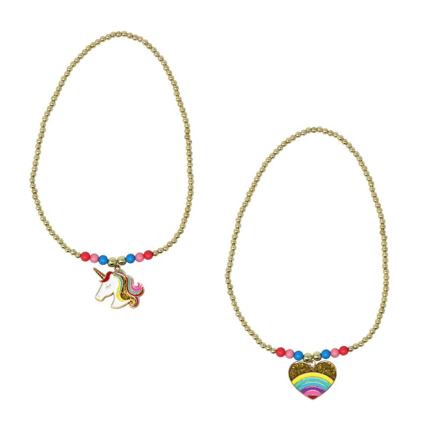 Rainbows & Unicorns Beaded Necklace Assorted