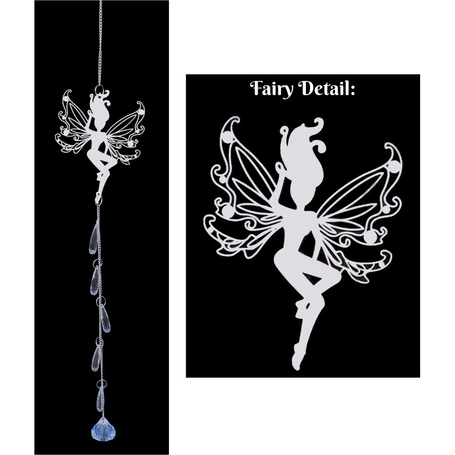 Fairy Metal Mobile with Drops