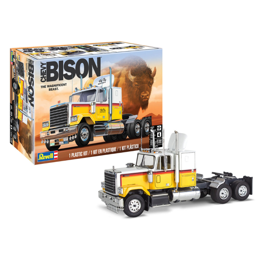 Revell Model Kit 1:32 Chevy Bison Semi Truck