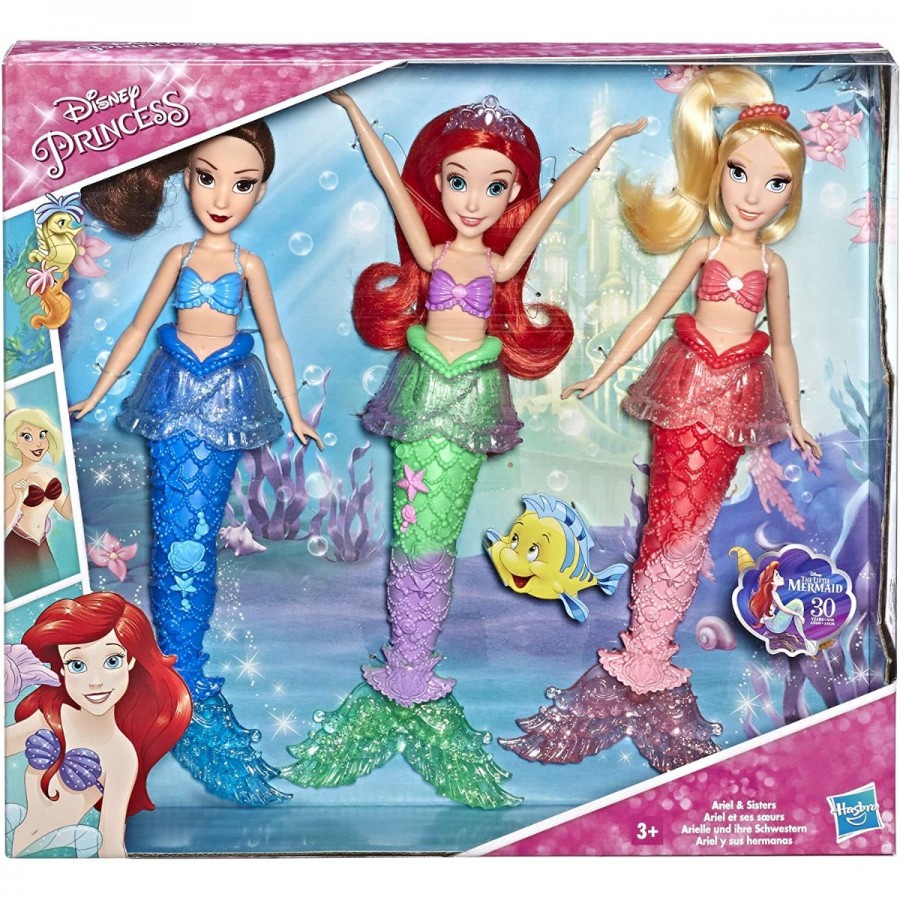 Disney Princess Ariel & Sisters 3 Pack