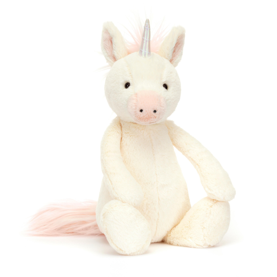 Jellycat Bashful Unicorn White Original Medium