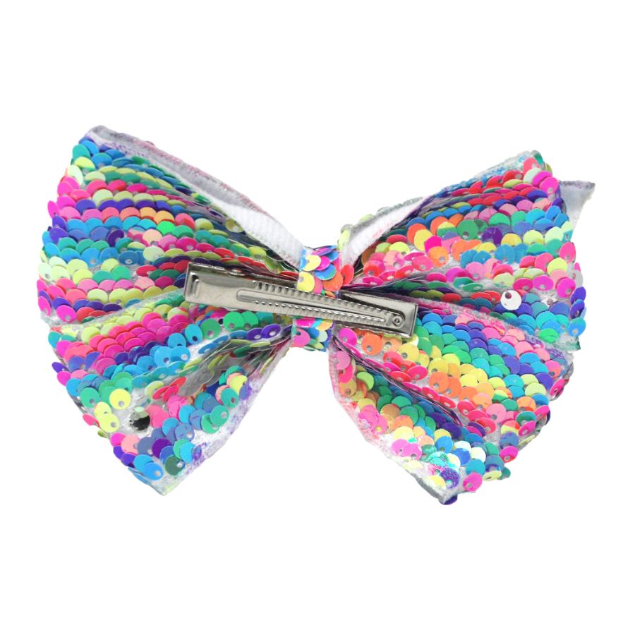 Color Burst Sequin Jumbo Hair Bow