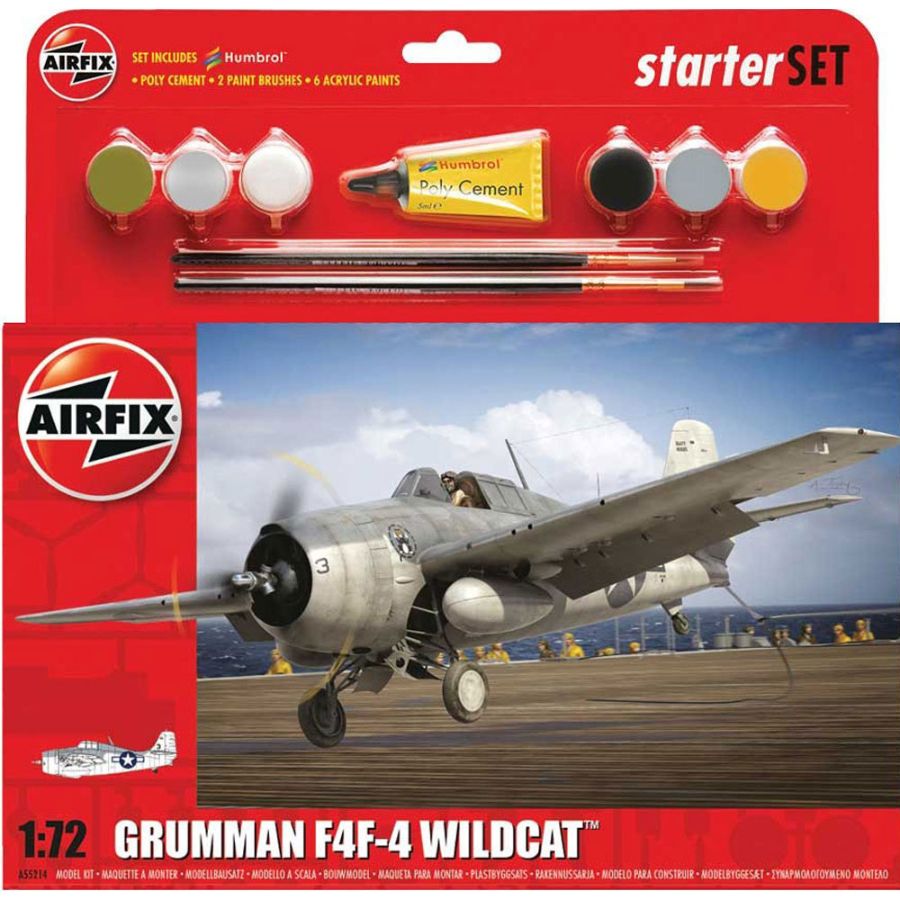 Airfix Starter Kit 1:72 Grumman Wildcat F4F-4