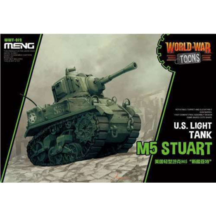 Meng Model Kit Cartoon Model US Light Tank M5 Stuart