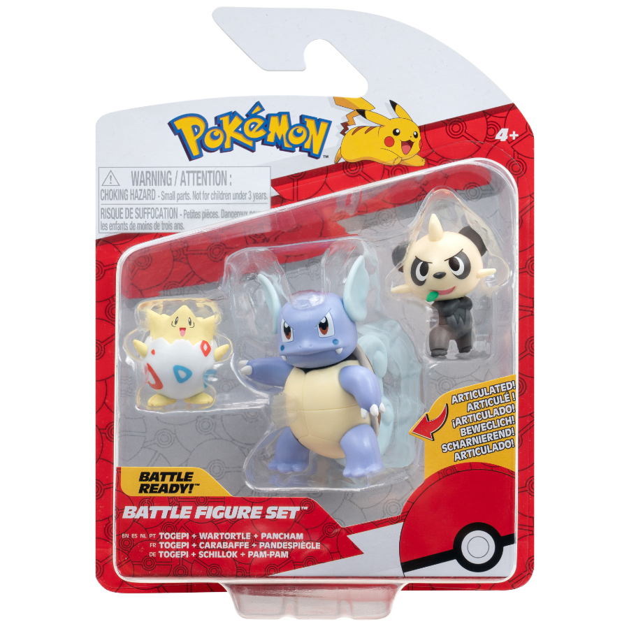 Pokemon Battle Figure 3 Pack Assorted