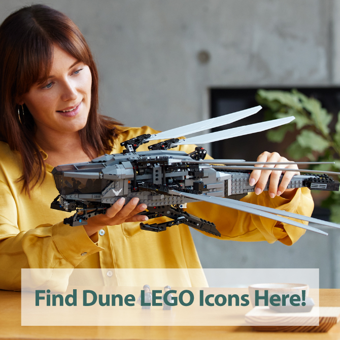 Find LEGO Icons Dune Atreides Royal Ornithopter Here