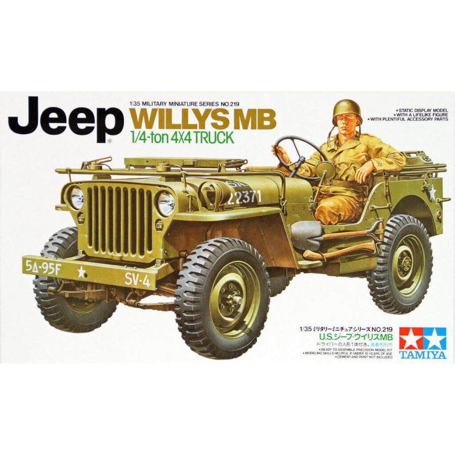 Tamiya Model Kit 1:35 Jeep Willys MB