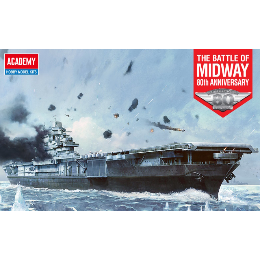 Academy Model Kit 1:700 USS Yorktown CV-5 Battle Of Midway