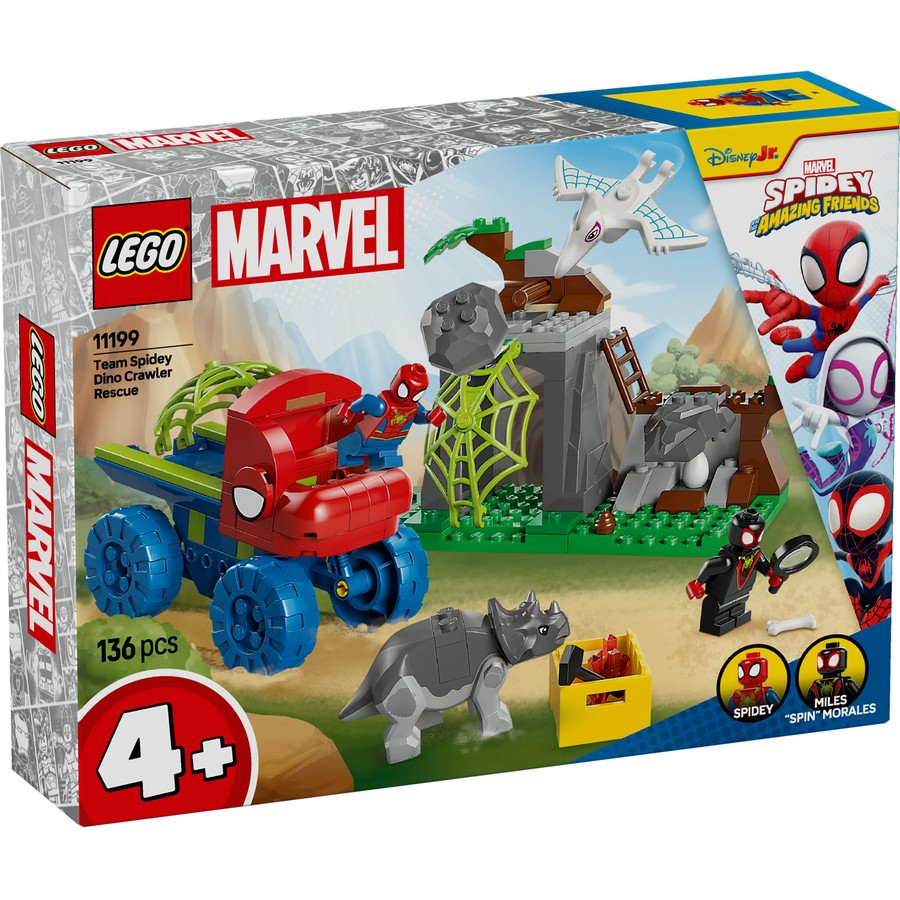 LEGO Spidey & His Amazing Friends Team Spidey Dino Crawler Rescue 4+ Set